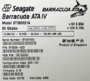 Seagate ST38021A